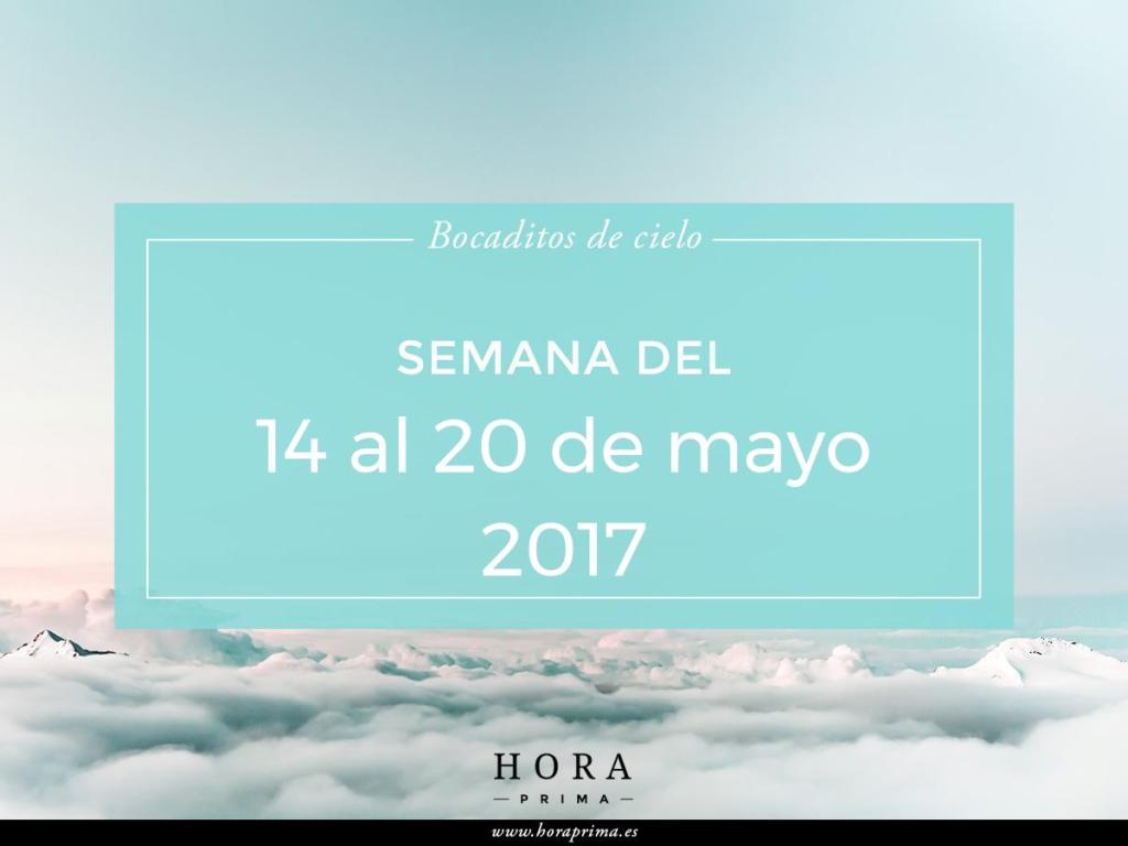 La semana del 14 al 20 de mayo de&nbsp;2017
